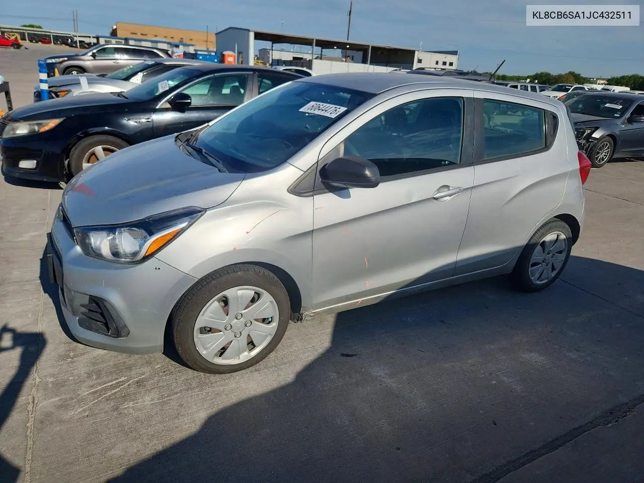 2018 Chevrolet Spark Ls VIN: KL8CB6SA1JC432511 Lot: 60644476