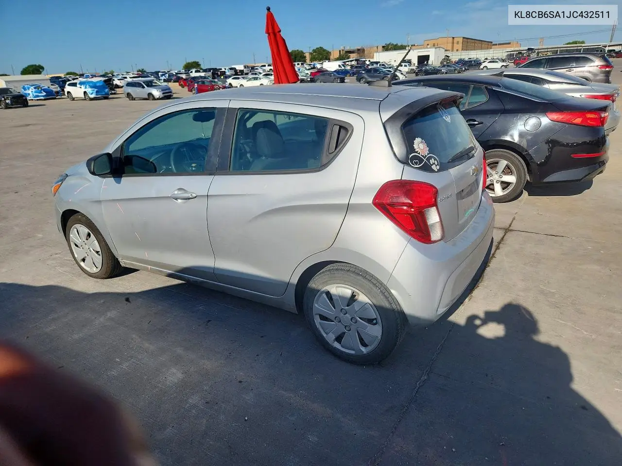 2018 Chevrolet Spark Ls VIN: KL8CB6SA1JC432511 Lot: 60644476
