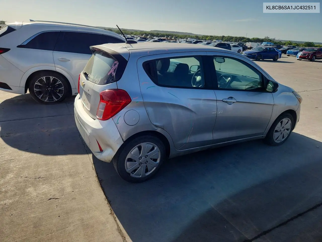 2018 Chevrolet Spark Ls VIN: KL8CB6SA1JC432511 Lot: 60644476
