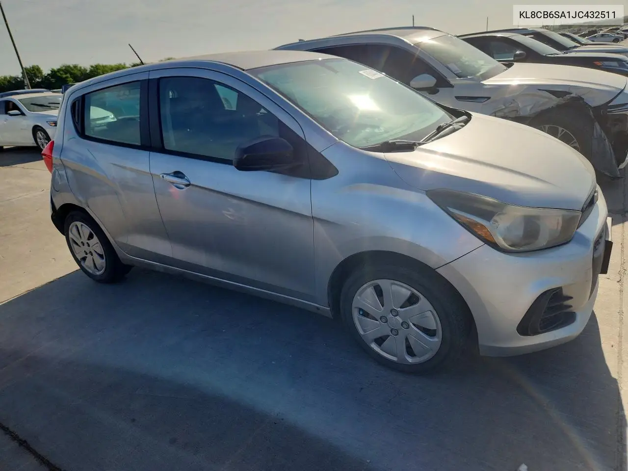 2018 Chevrolet Spark Ls VIN: KL8CB6SA1JC432511 Lot: 60644476