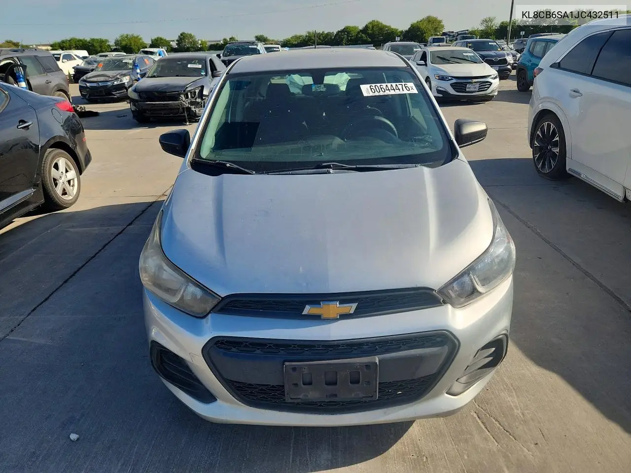 2018 Chevrolet Spark Ls VIN: KL8CB6SA1JC432511 Lot: 60644476
