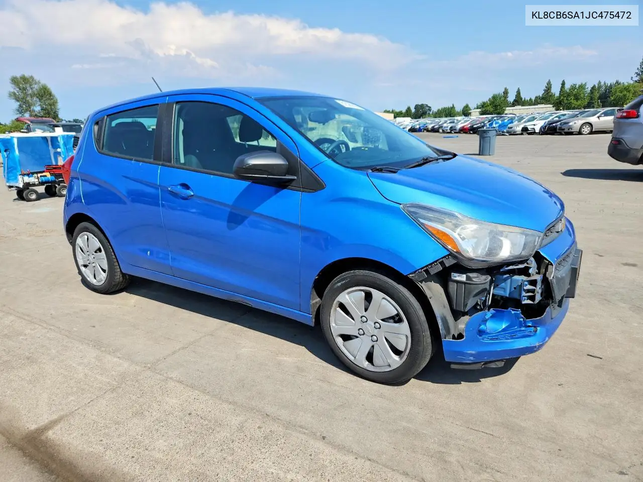 2018 Chevrolet Spark Ls VIN: KL8CB6SA1JC475472 Lot: 61525736