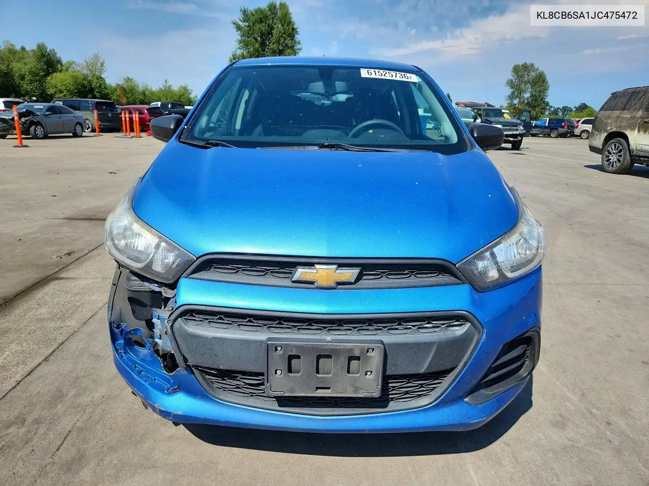 2018 Chevrolet Spark Ls VIN: KL8CB6SA1JC475472 Lot: 61525736