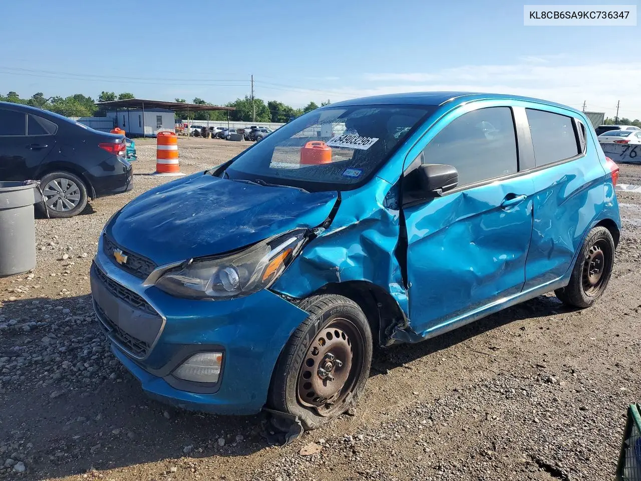 2019 Chevrolet Spark Ls VIN: KL8CB6SA9KC736347 Lot: 54903296
