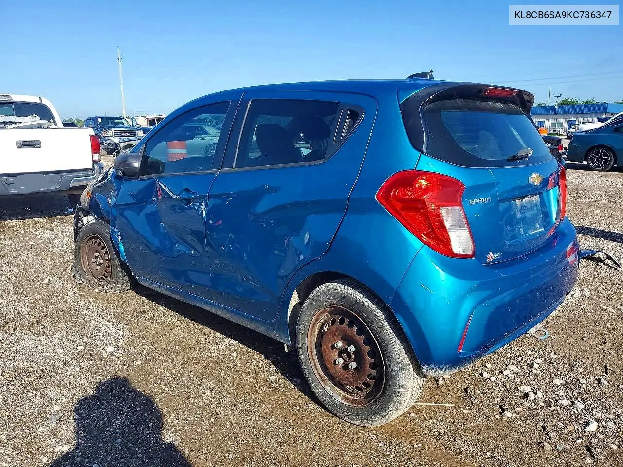 2019 Chevrolet Spark Ls VIN: KL8CB6SA9KC736347 Lot: 54903296