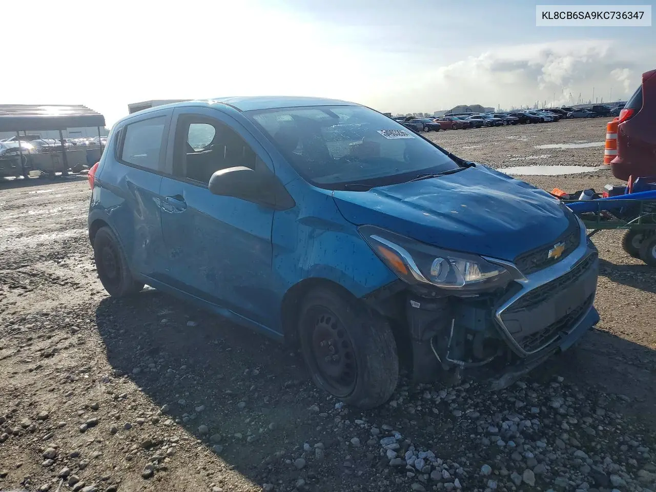 2019 Chevrolet Spark Ls VIN: KL8CB6SA9KC736347 Lot: 54903296