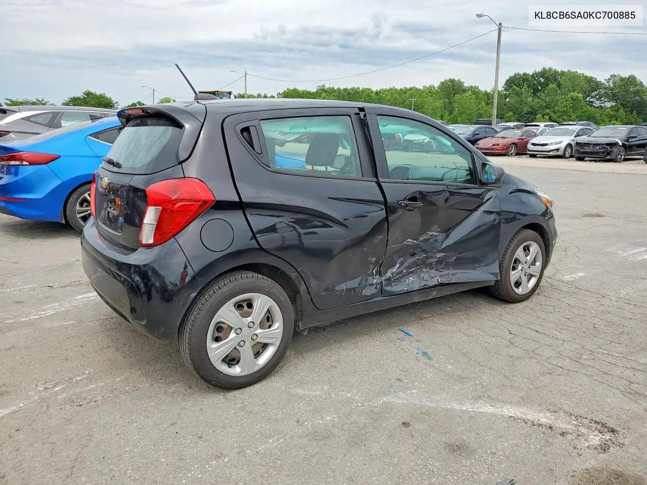 2019 Chevrolet Spark Ls VIN: KL8CB6SA0KC700885 Lot: 57998816
