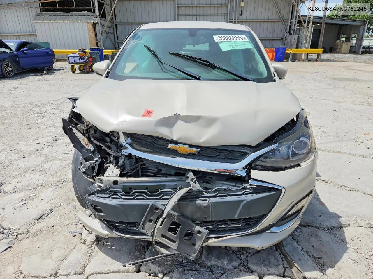 2019 Chevrolet Spark 1Lt VIN: KL8CD6SA7KC762245 Lot: 59003086