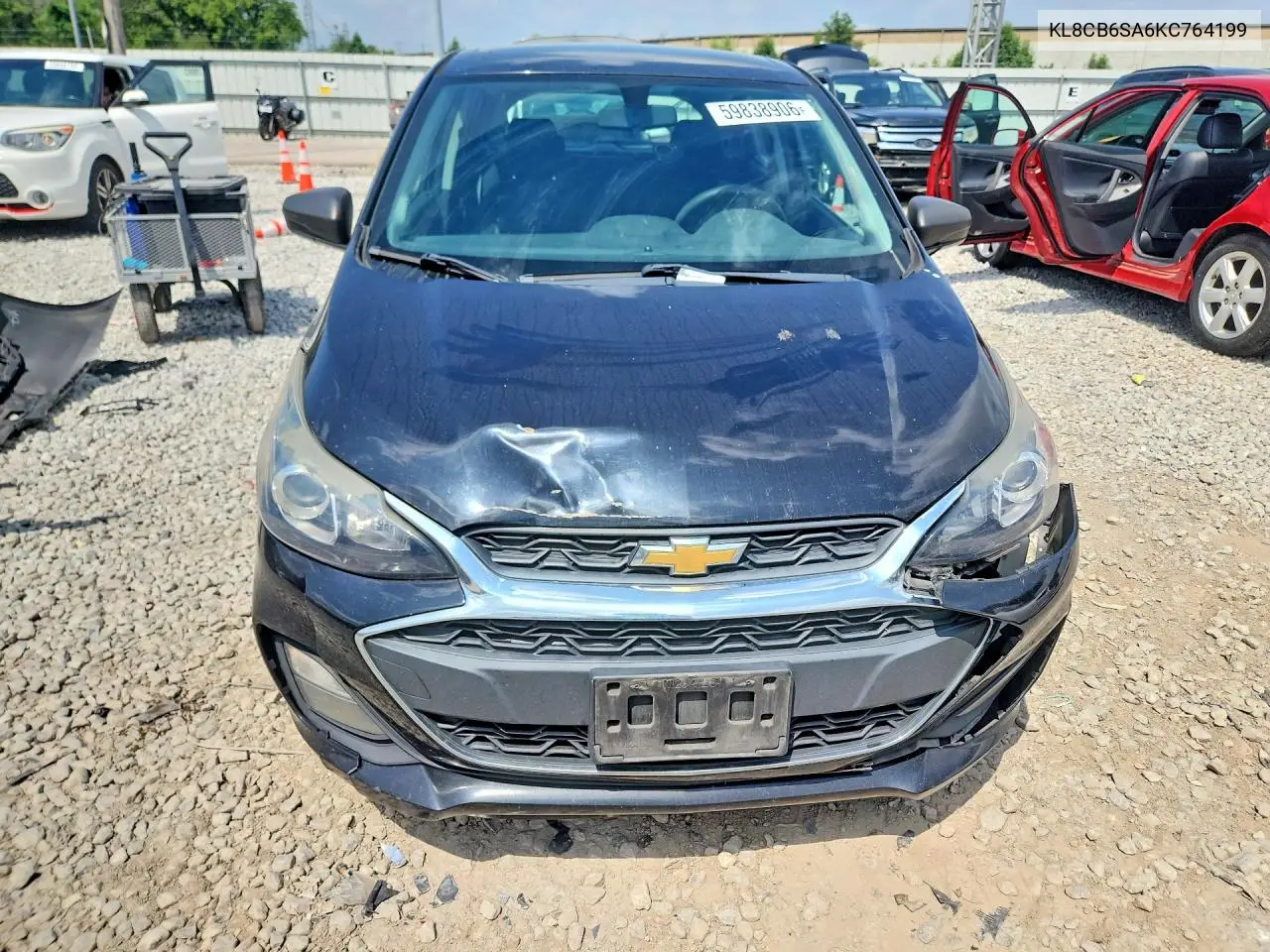 2019 Chevrolet Spark Ls VIN: KL8CB6SA6KC764199 Lot: 59838906