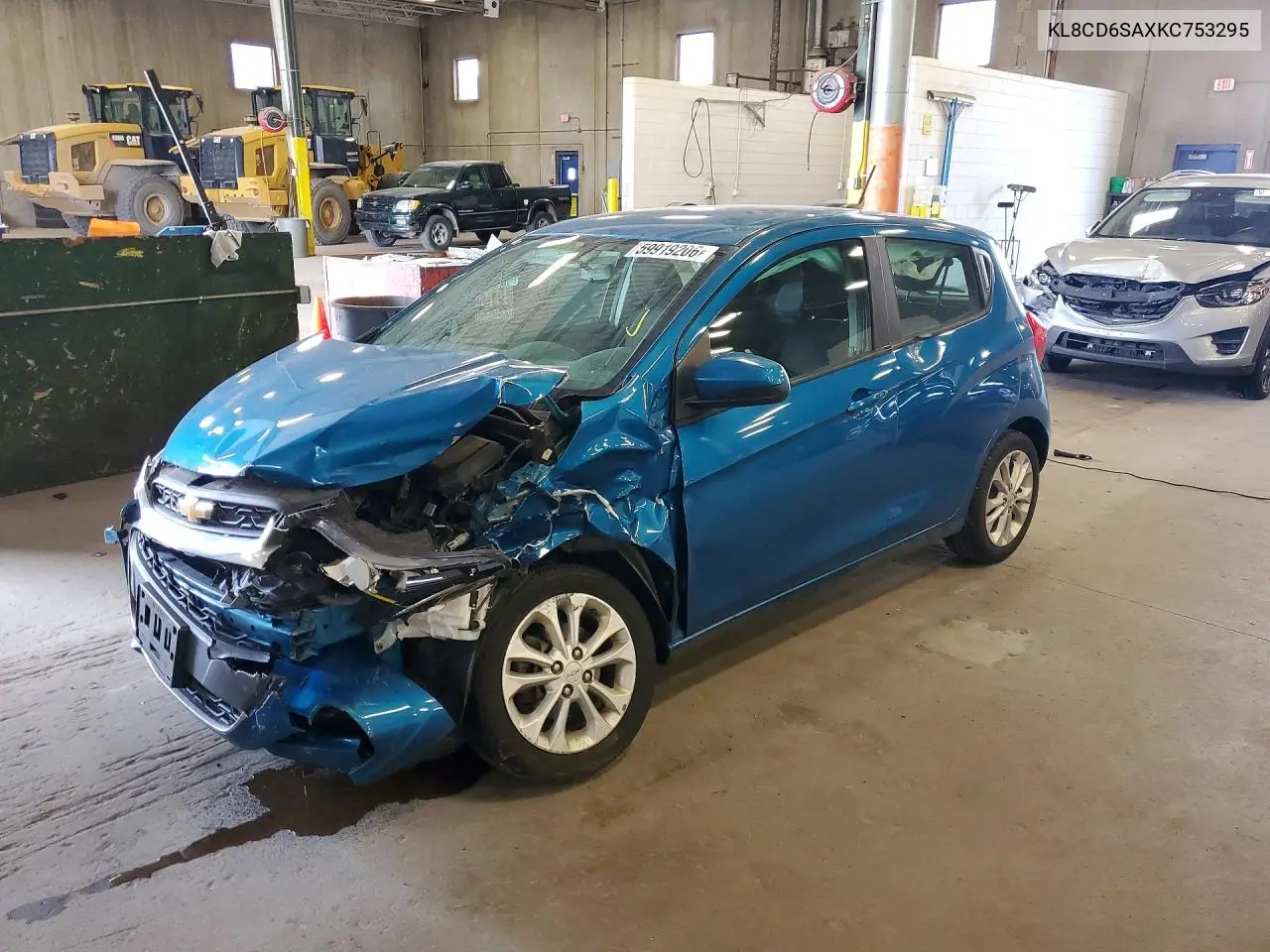 2019 Chevrolet Spark 1Lt VIN: KL8CD6SAXKC753295 Lot: 59919206