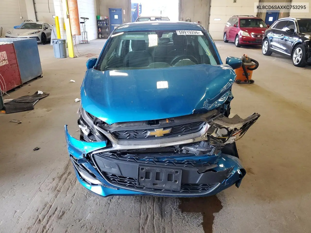 2019 Chevrolet Spark 1Lt VIN: KL8CD6SAXKC753295 Lot: 59919206