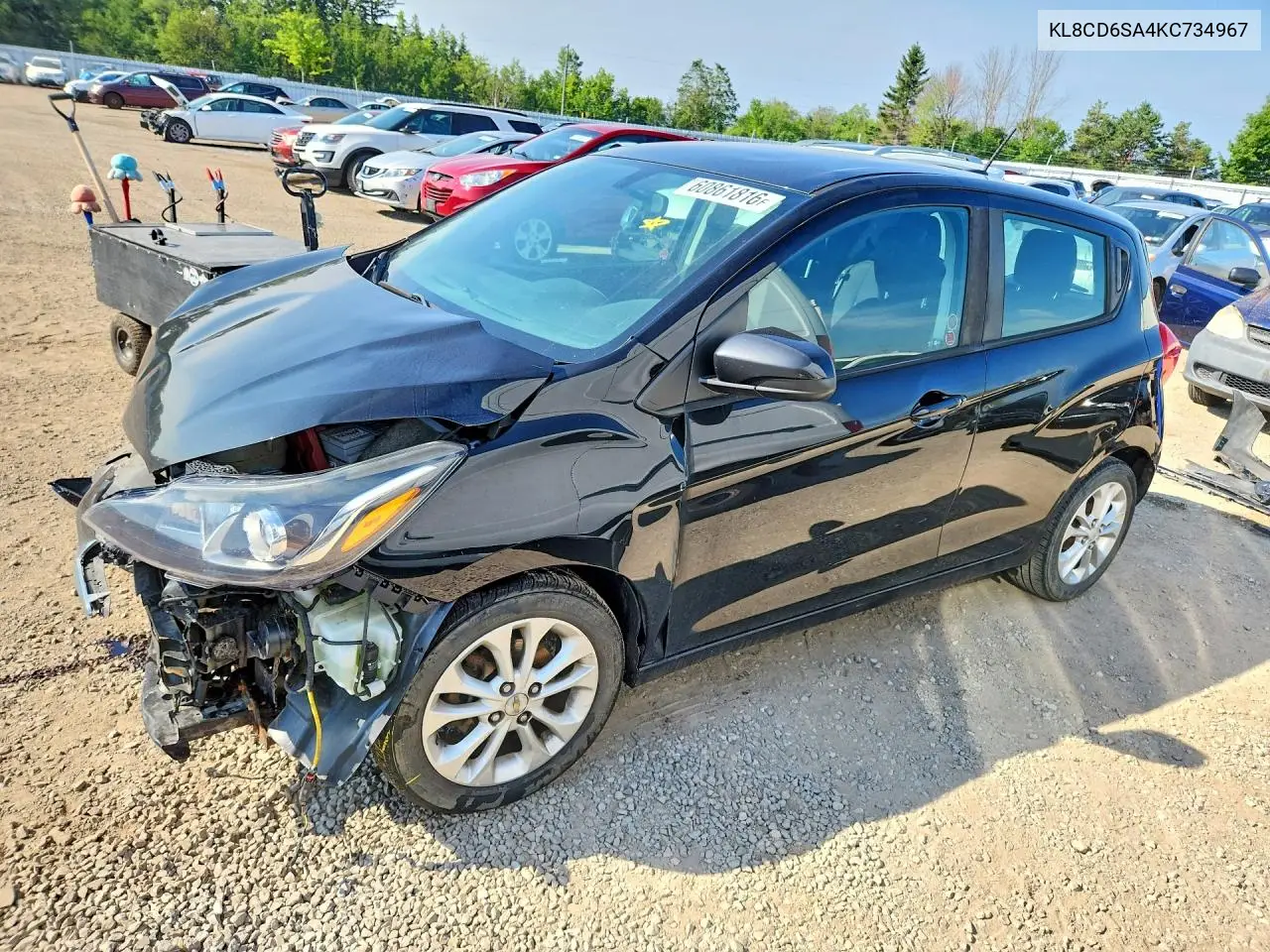 2019 Chevrolet Spark 1Lt VIN: KL8CD6SA4KC734967 Lot: 60861816