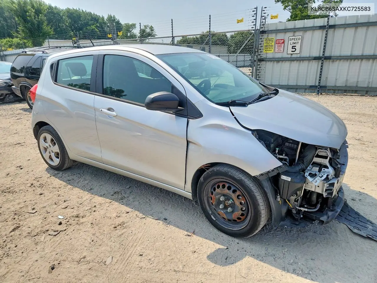 2019 Chevrolet Spark Ls VIN: KL8CB6SAXKC725583 Lot: 61532226