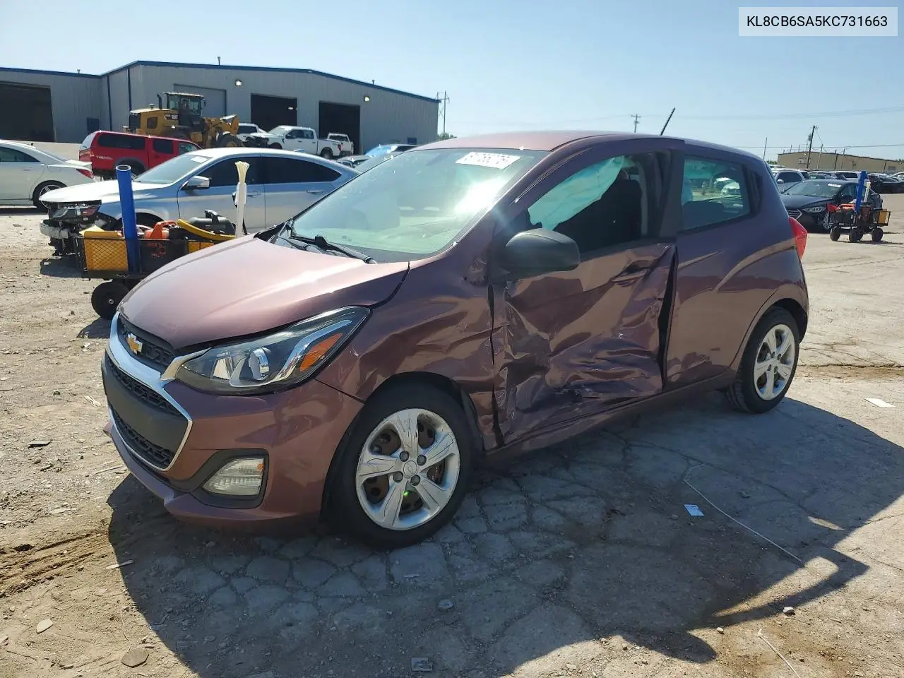 2019 Chevrolet Spark Ls VIN: KL8CB6SA5KC731663 Lot: 61755276