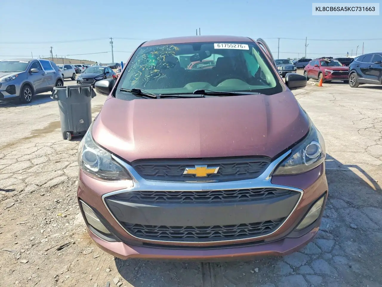 2019 Chevrolet Spark Ls VIN: KL8CB6SA5KC731663 Lot: 61755276