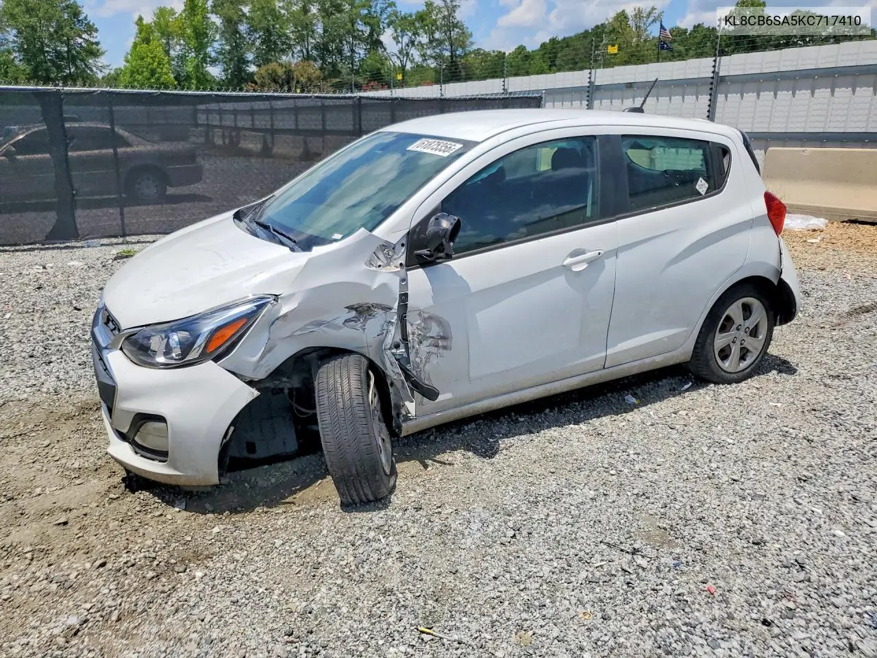 2019 Chevrolet Spark Ls VIN: KL8CB6SA5KC717410 Lot: 61875356