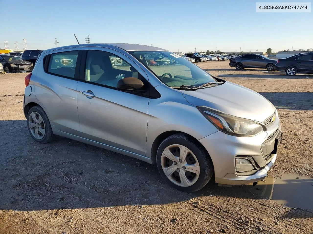 2019 Chevrolet Spark Ls VIN: KL8CB6SA8KC747744 Lot: 74804635