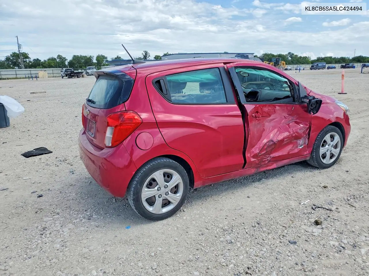 2020 Chevrolet Spark Ls VIN: KL8CB6SA5LC424494 Lot: 57674936