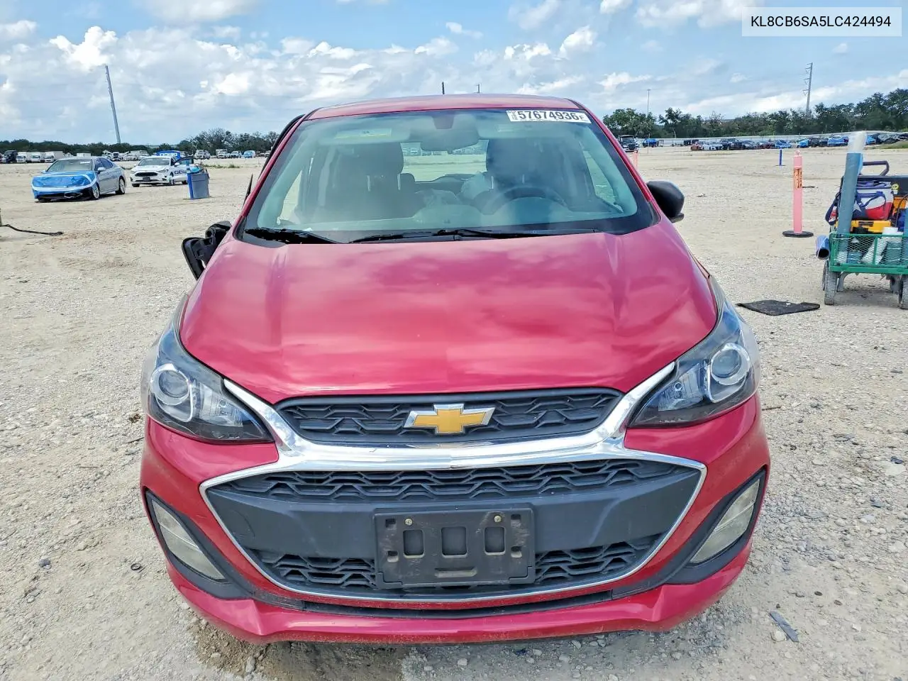 2020 Chevrolet Spark Ls VIN: KL8CB6SA5LC424494 Lot: 57674936