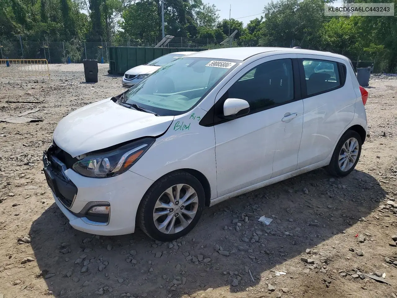 2020 Chevrolet Spark 1Lt VIN: KL8CD6SA6LC443243 Lot: 59085886