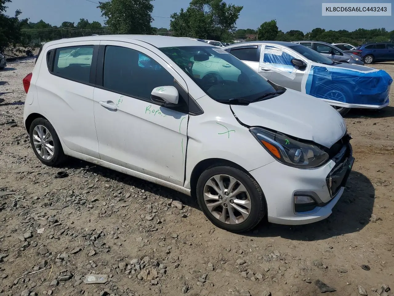 2020 Chevrolet Spark 1Lt VIN: KL8CD6SA6LC443243 Lot: 59085886