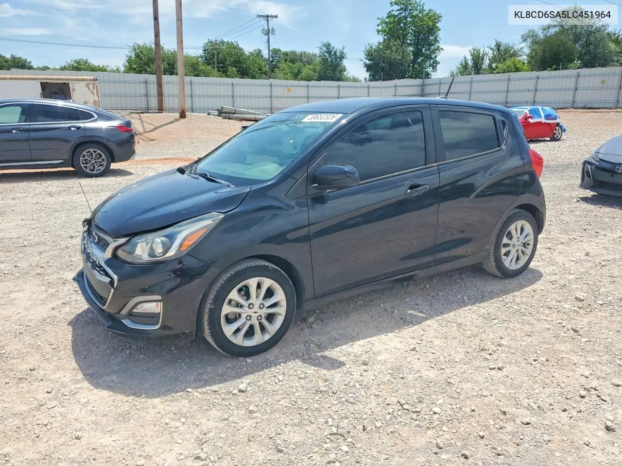 2020 Chevrolet Spark 1Lt VIN: KL8CD6SA5LC451964 Lot: 59652326