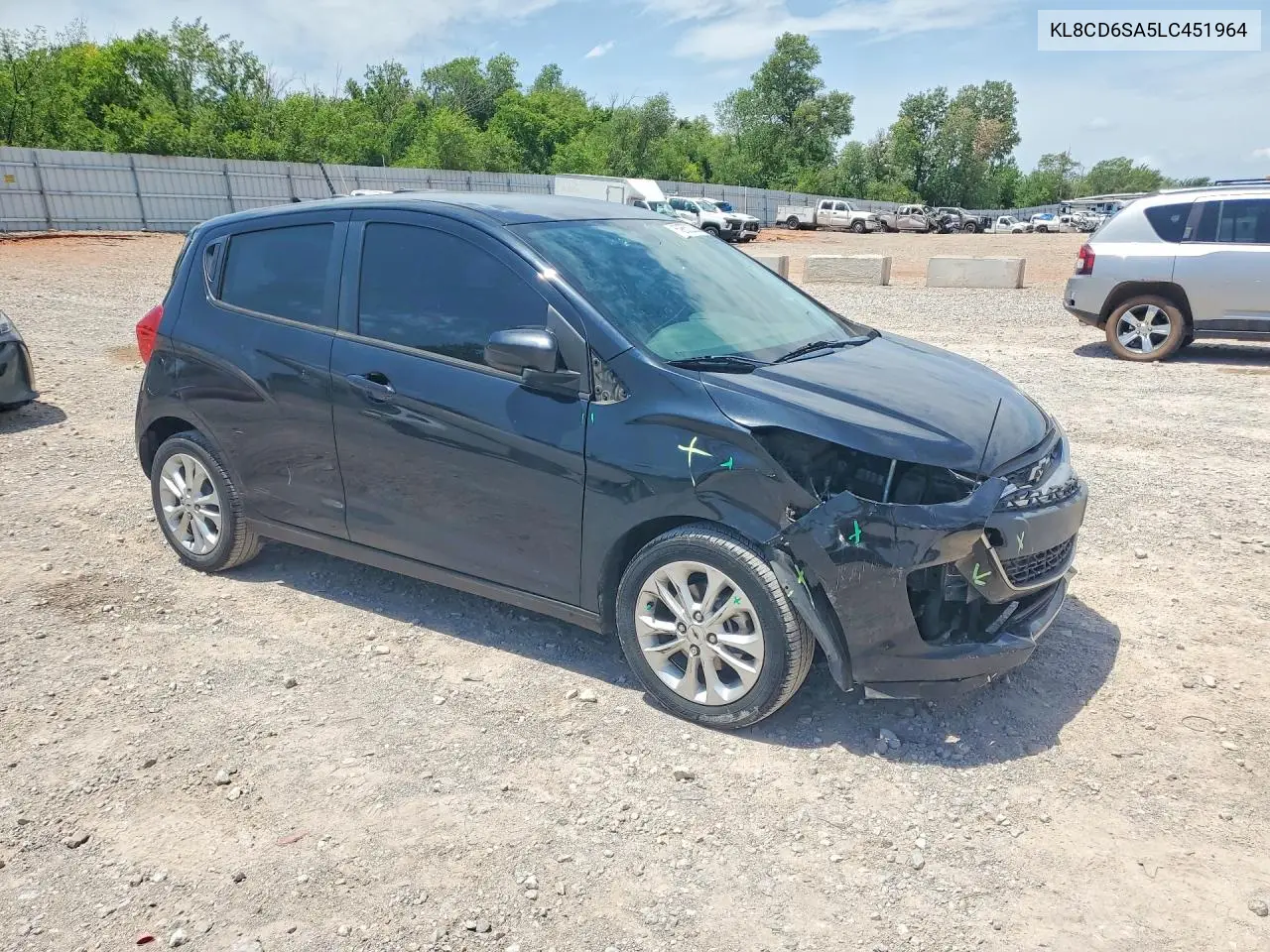2020 Chevrolet Spark 1Lt VIN: KL8CD6SA5LC451964 Lot: 59652326