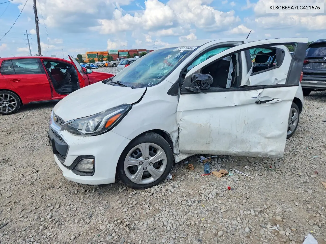 2020 Chevrolet Spark Ls VIN: KL8CB6SA7LC421676 Lot: 59861646