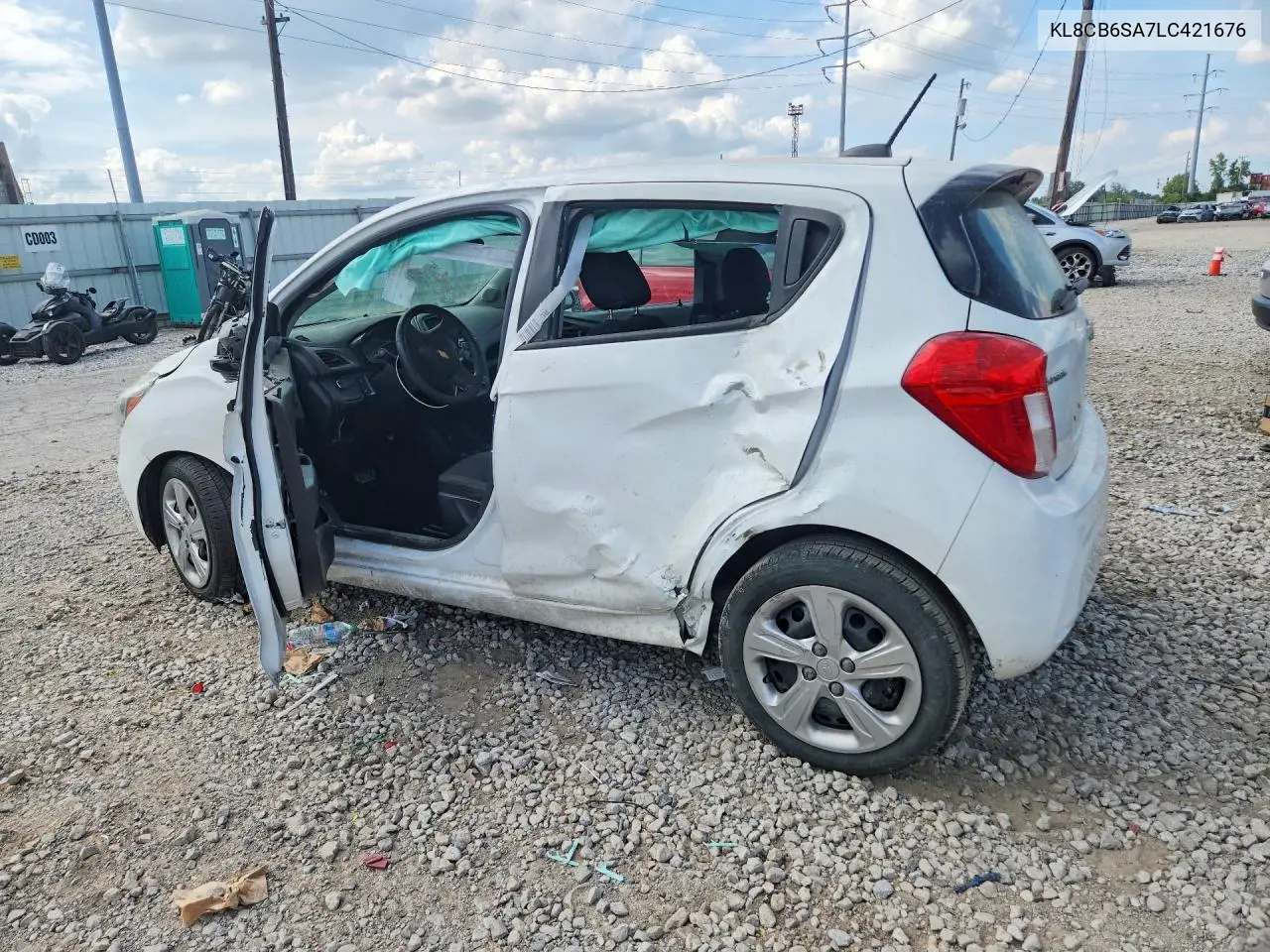 2020 Chevrolet Spark Ls VIN: KL8CB6SA7LC421676 Lot: 59861646