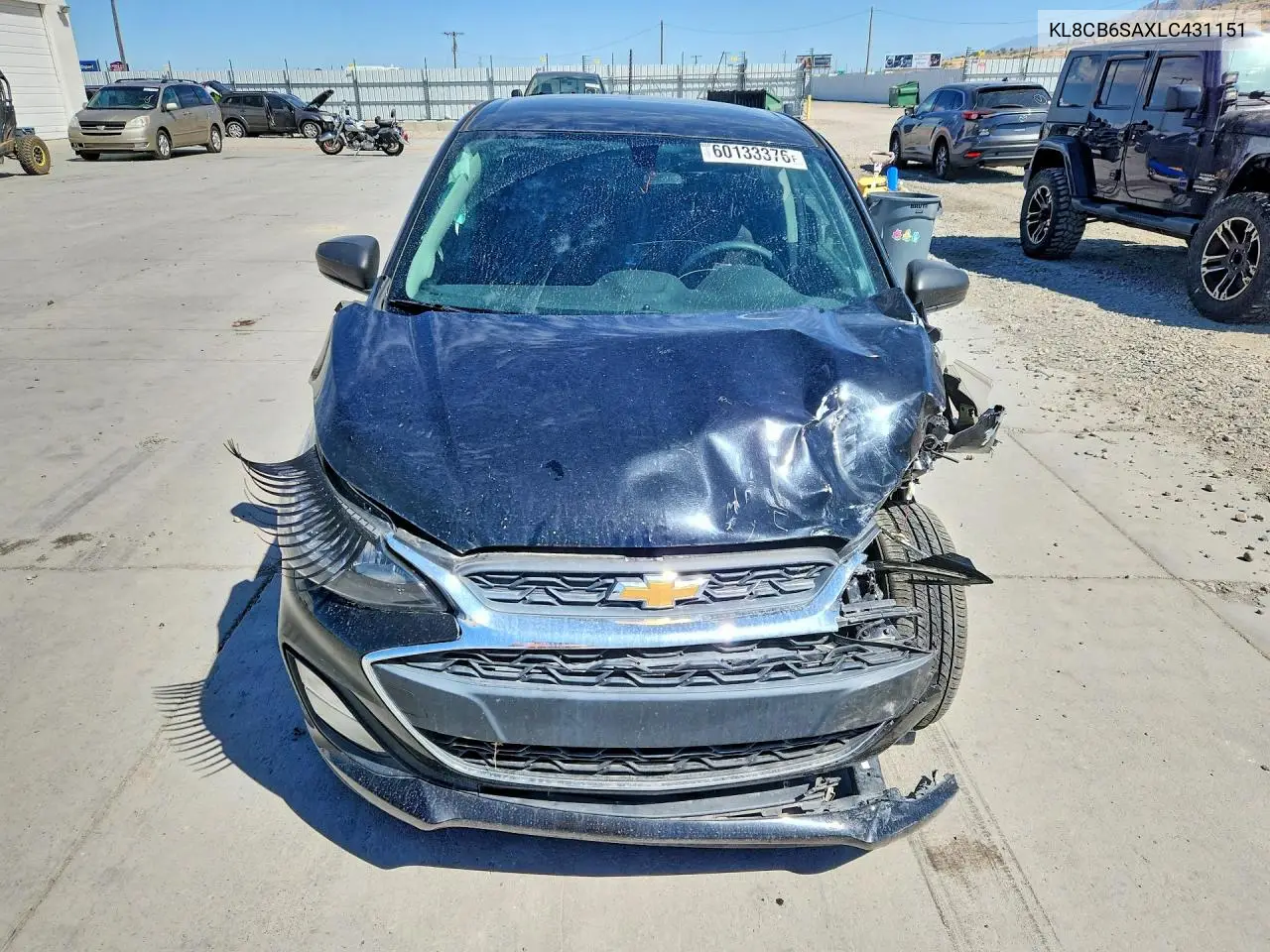 2020 Chevrolet Spark Ls VIN: KL8CB6SAXLC431151 Lot: 60133376