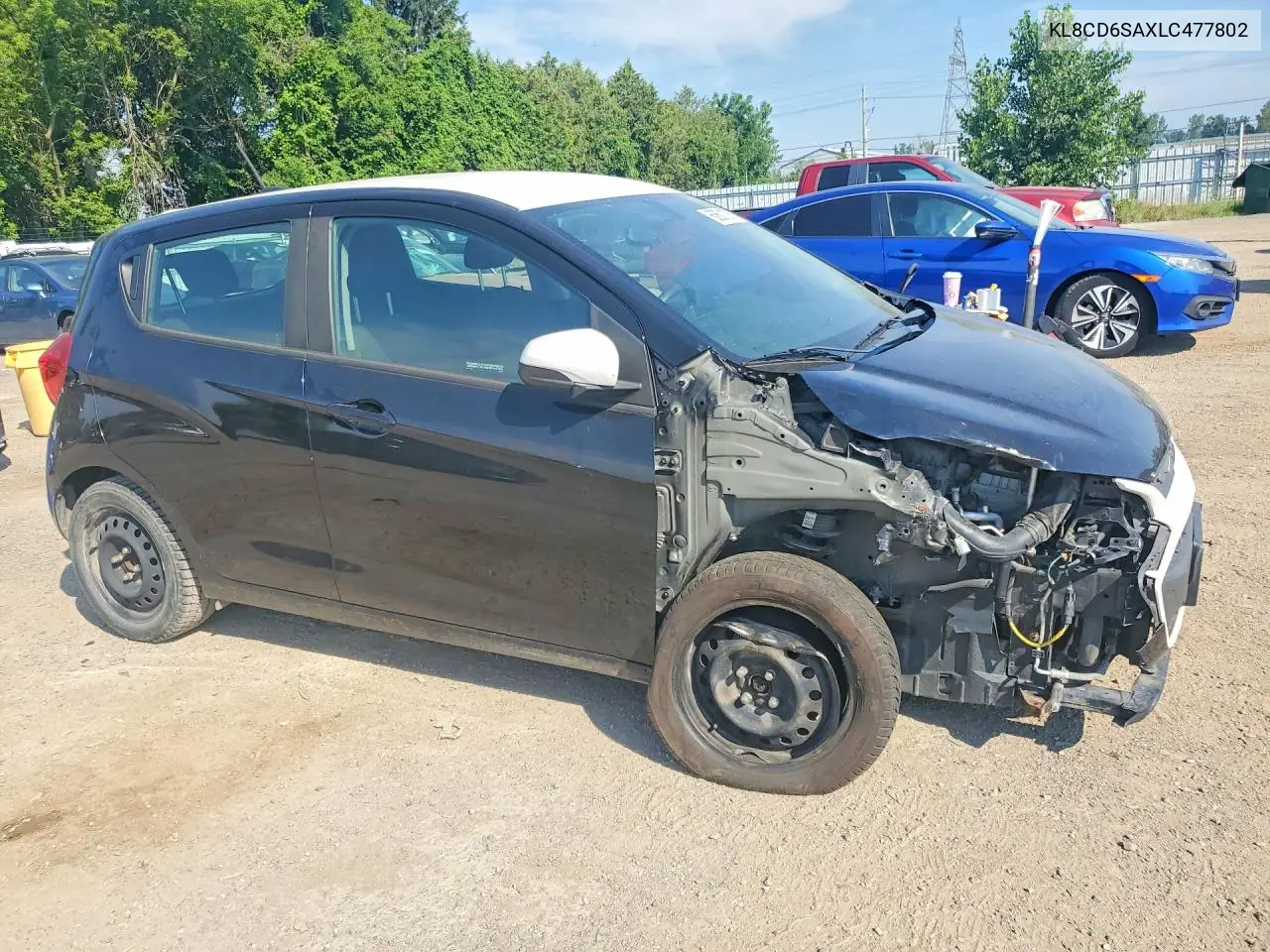 2020 Chevrolet Spark 1Lt VIN: KL8CD6SAXLC477802 Lot: 60601276