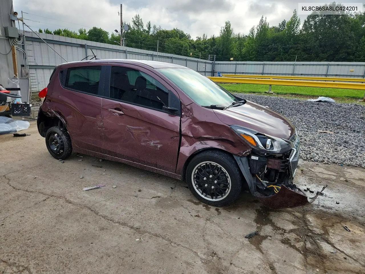 2020 Chevrolet Spark Ls VIN: KL8CB6SA8LC424201 Lot: 60795176