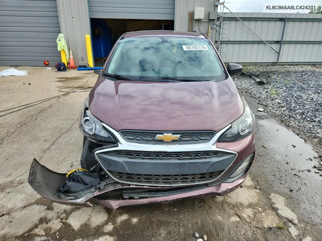 2020 Chevrolet Spark Ls VIN: KL8CB6SA8LC424201 Lot: 60795176