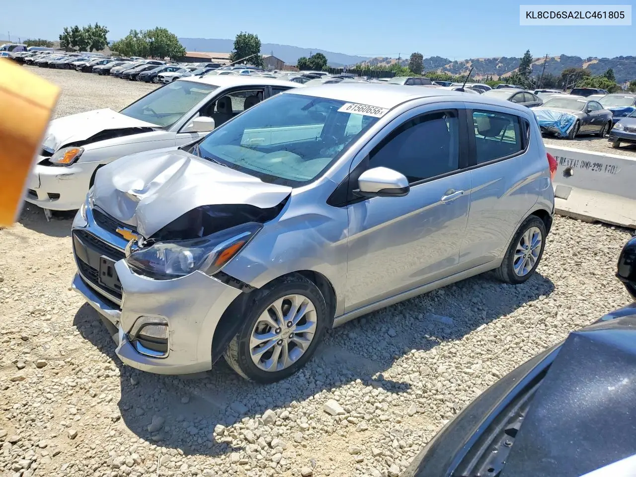2020 Chevrolet Spark 1Lt VIN: KL8CD6SA2LC461805 Lot: 61560656