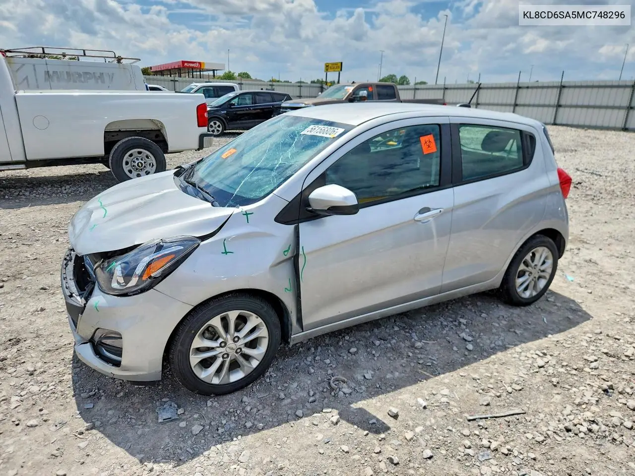 2021 Chevrolet Spark 1Lt VIN: KL8CD6SA5MC748296 Lot: 56156806