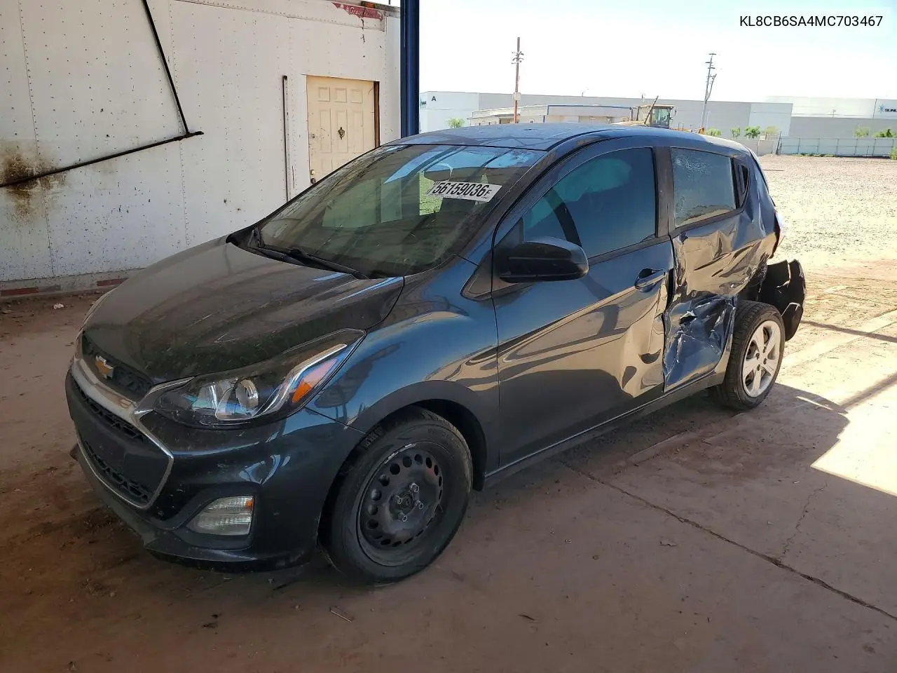 2021 Chevrolet Spark Ls VIN: KL8CB6SA4MC703467 Lot: 56159036