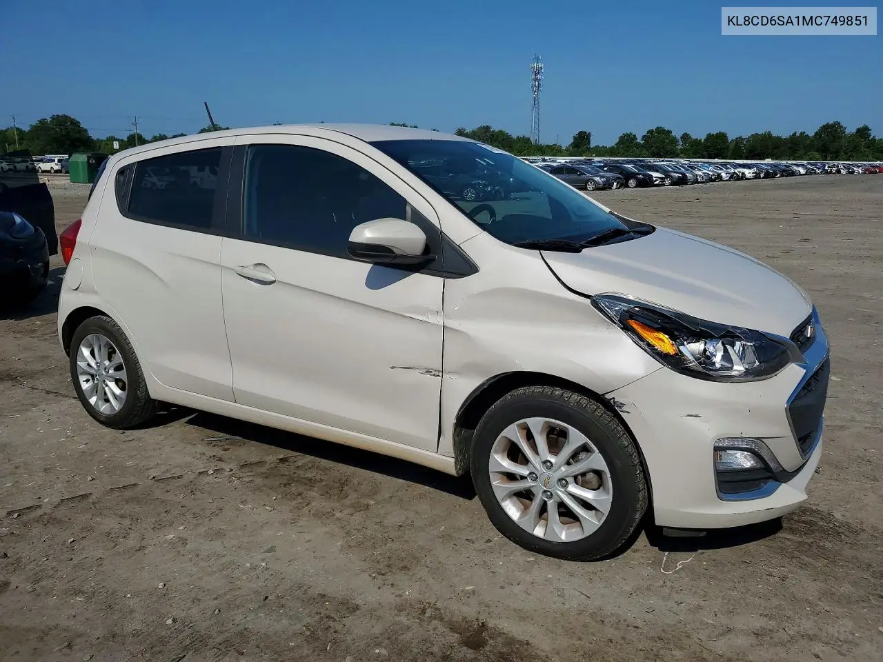 2021 Chevrolet Spark 1Lt VIN: KL8CD6SA1MC749851 Lot: 58964876