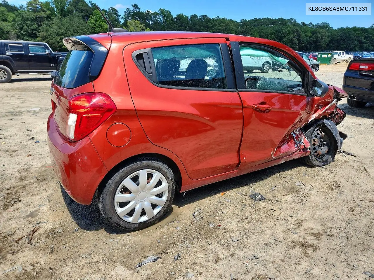 2021 Chevrolet Spark Ls VIN: KL8CB6SA8MC711331 Lot: 59144286