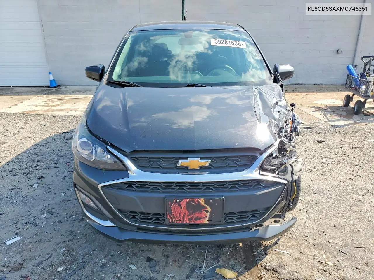2021 Chevrolet Spark 1Lt VIN: KL8CD6SAXMC746351 Lot: 59281636