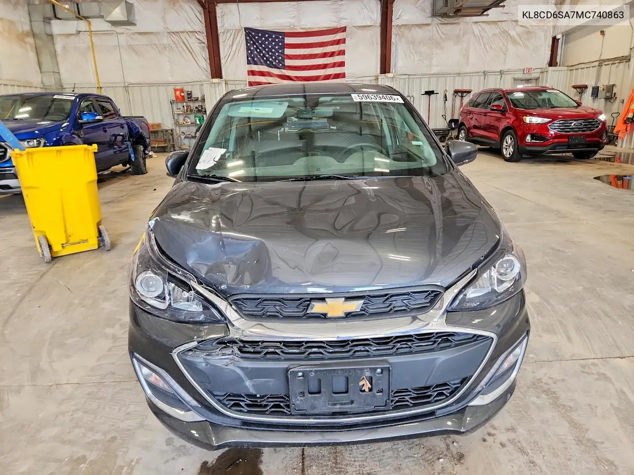 2021 Chevrolet Spark 1Lt VIN: KL8CD6SA7MC740863 Lot: 59639406