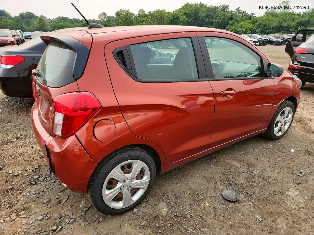 2021 Chevrolet Spark Ls VIN: KL8CB6SA0MC742590 Lot: 59702026