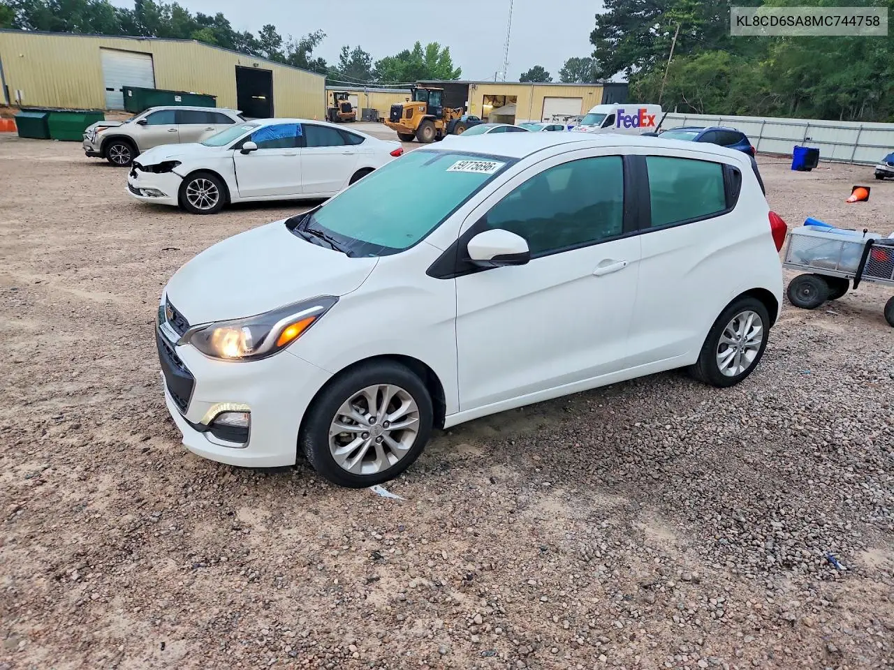 2021 Chevrolet Spark 1Lt VIN: KL8CD6SA8MC744758 Lot: 59775696