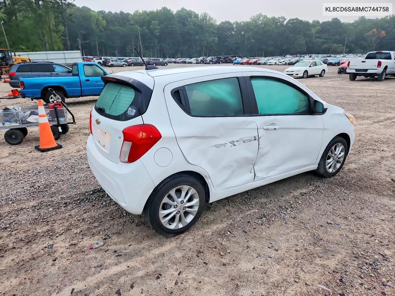 2021 Chevrolet Spark 1Lt VIN: KL8CD6SA8MC744758 Lot: 59775696