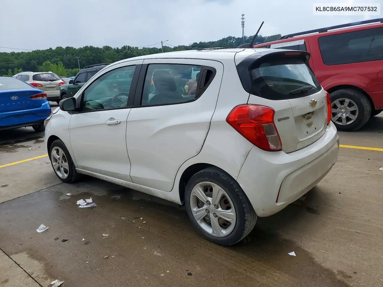 2021 Chevrolet Spark Ls VIN: KL8CB6SA9MC707532 Lot: 59974196
