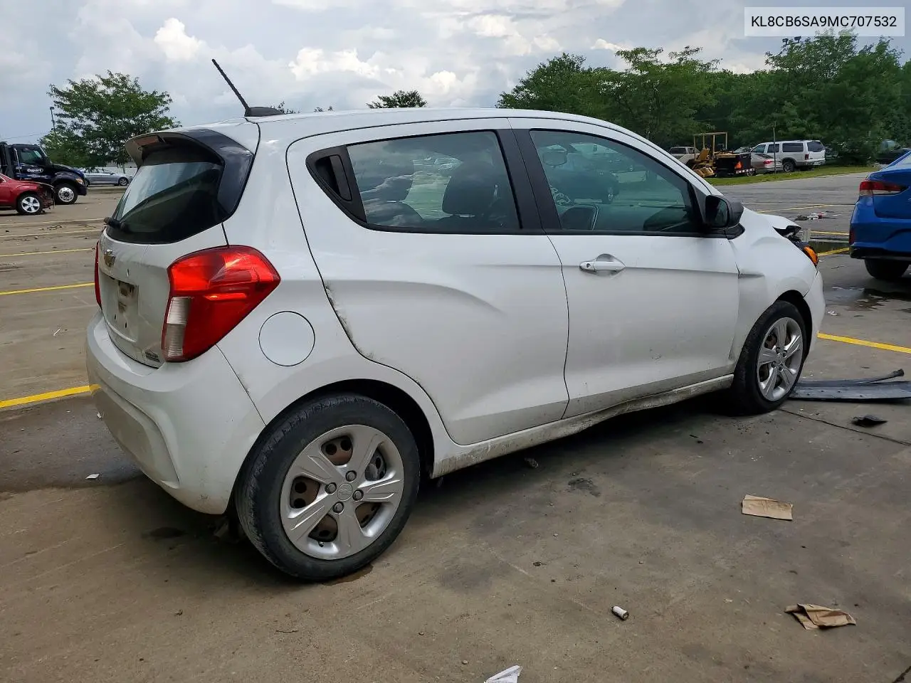 2021 Chevrolet Spark Ls VIN: KL8CB6SA9MC707532 Lot: 59974196