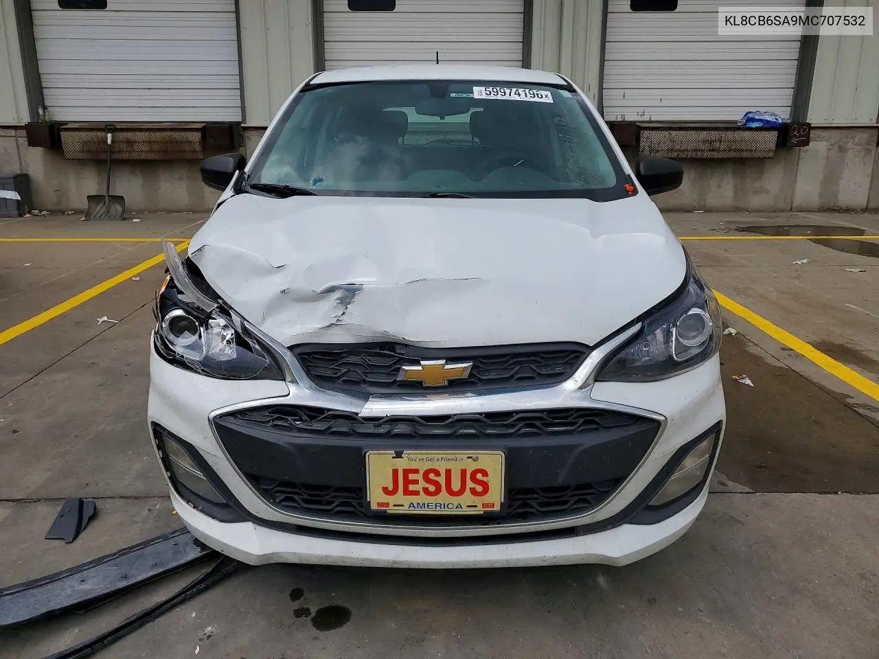 2021 Chevrolet Spark Ls VIN: KL8CB6SA9MC707532 Lot: 59974196