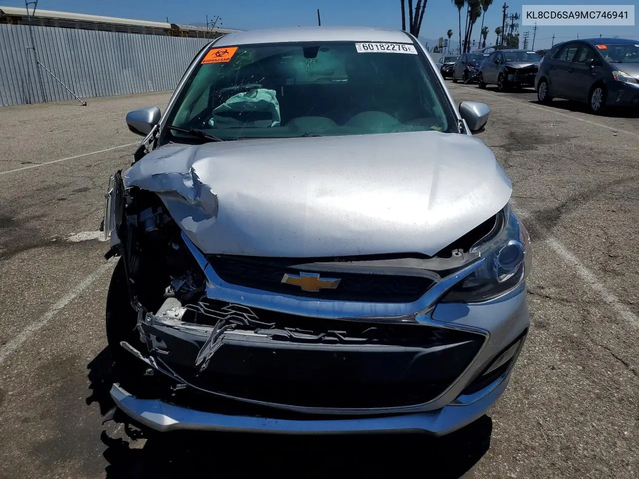 2021 Chevrolet Spark 1Lt VIN: KL8CD6SA9MC746941 Lot: 60182276