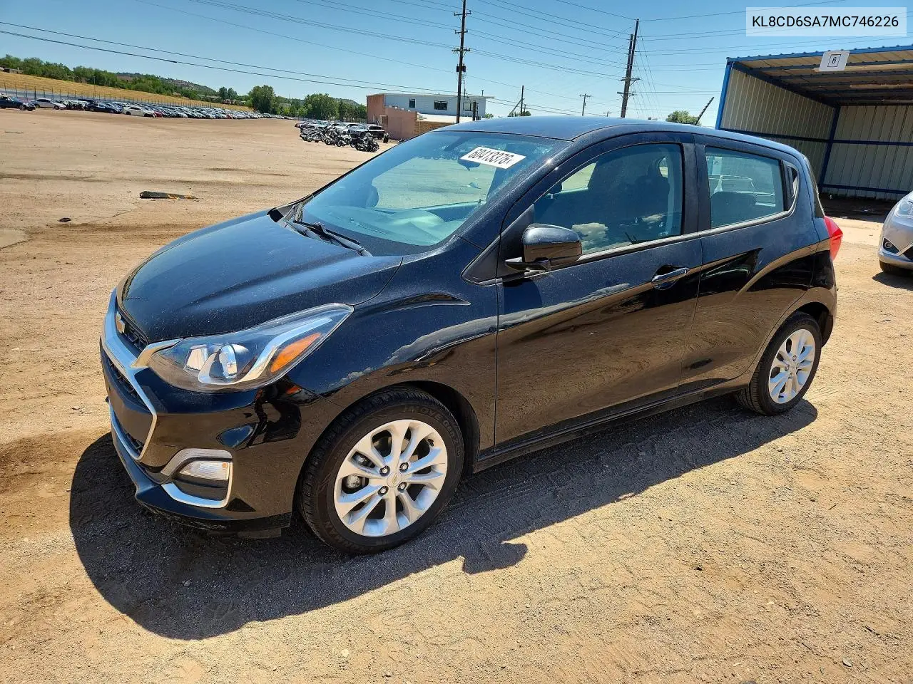 2021 Chevrolet Spark 1Lt VIN: KL8CD6SA7MC746226 Lot: 60413376