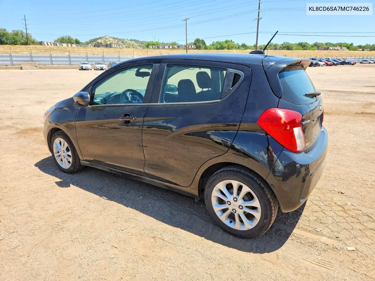 2021 Chevrolet Spark 1Lt VIN: KL8CD6SA7MC746226 Lot: 60413376