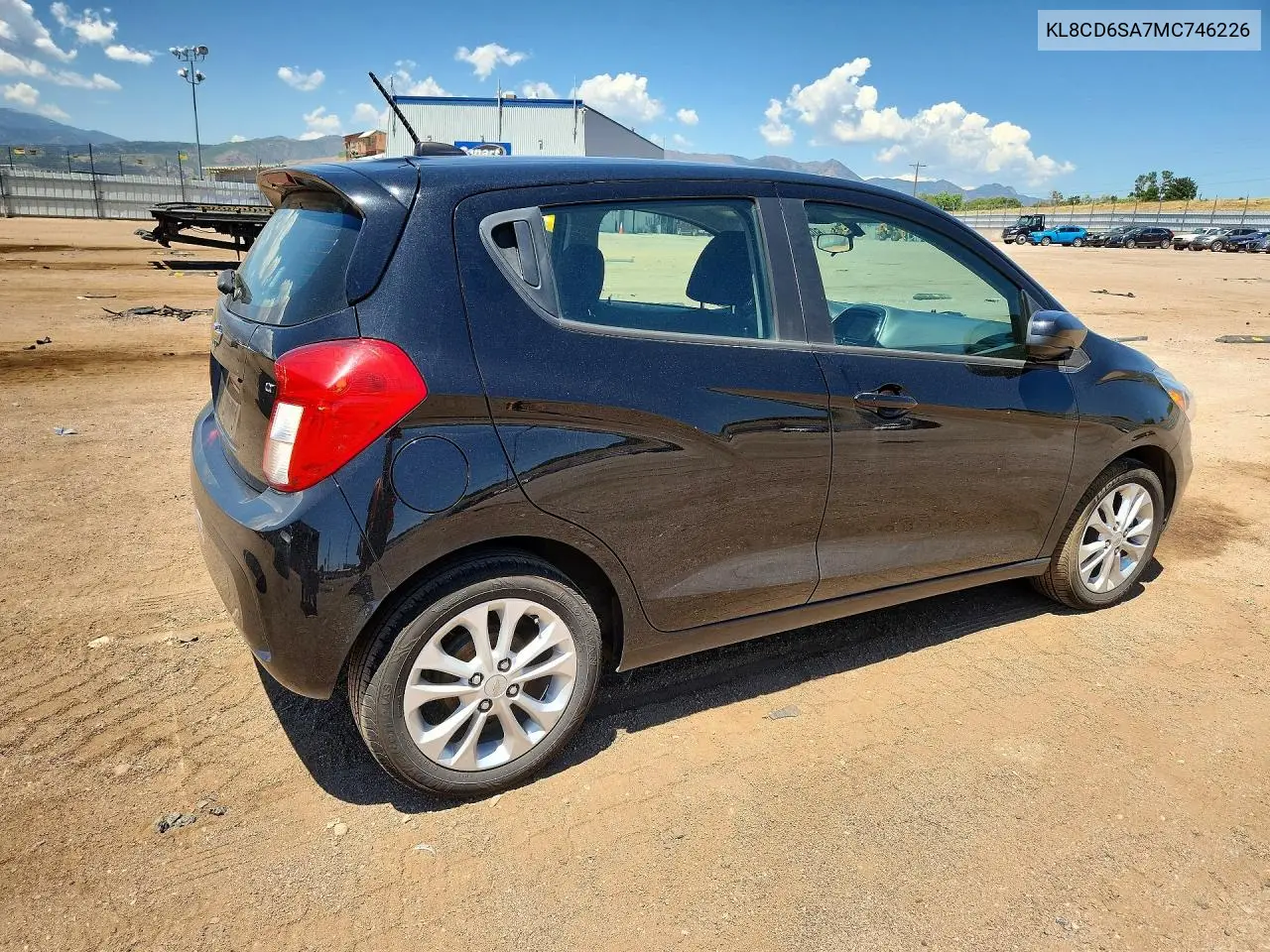 2021 Chevrolet Spark 1Lt VIN: KL8CD6SA7MC746226 Lot: 60413376